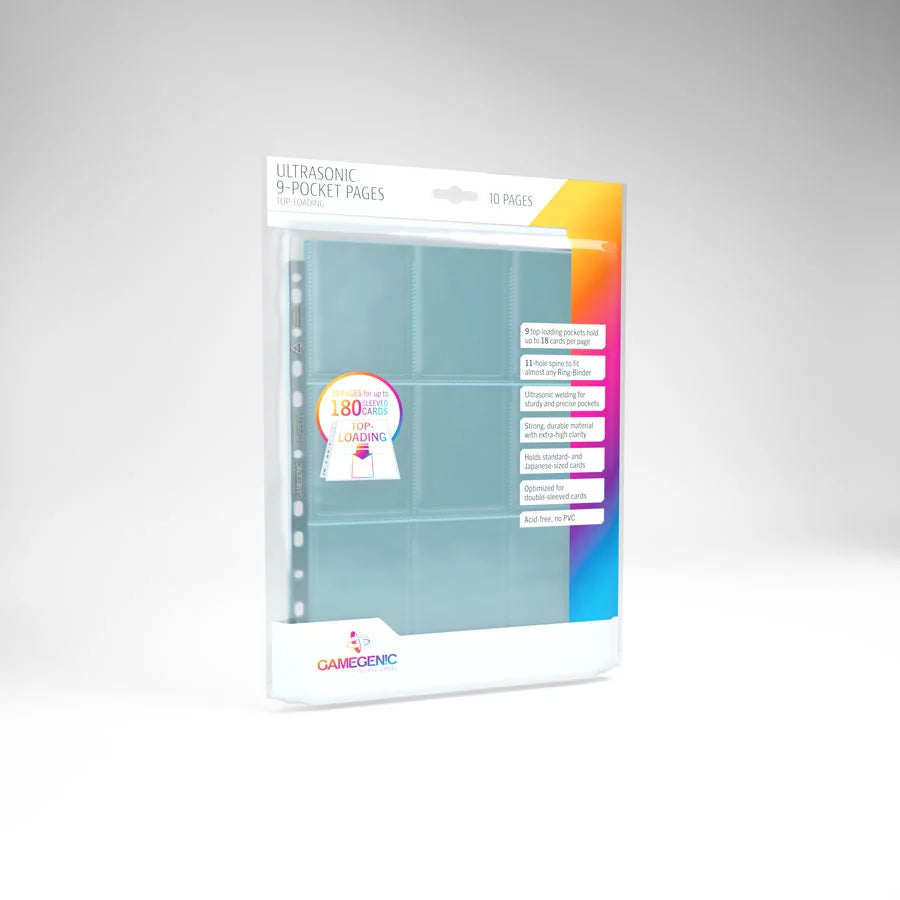 Gamegenic - Ultrasonic 9-Pocket Pages Toploading 10 pcs pack
