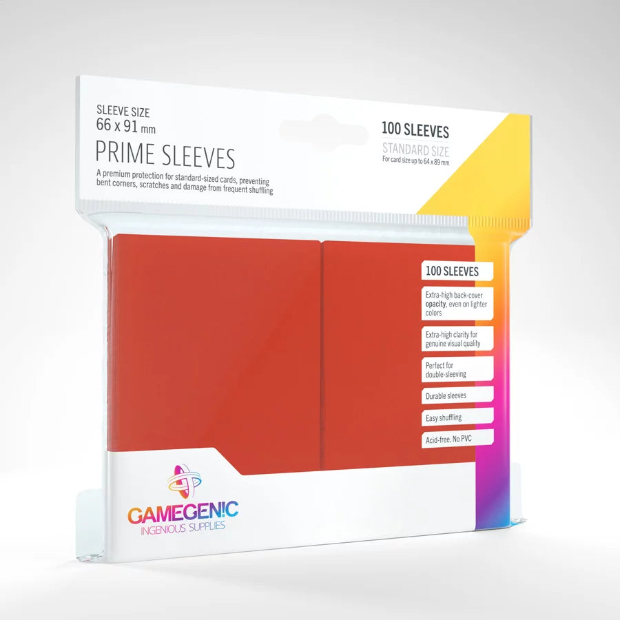 Gamegenic - Prime Sleeves red (100 Sleeves)