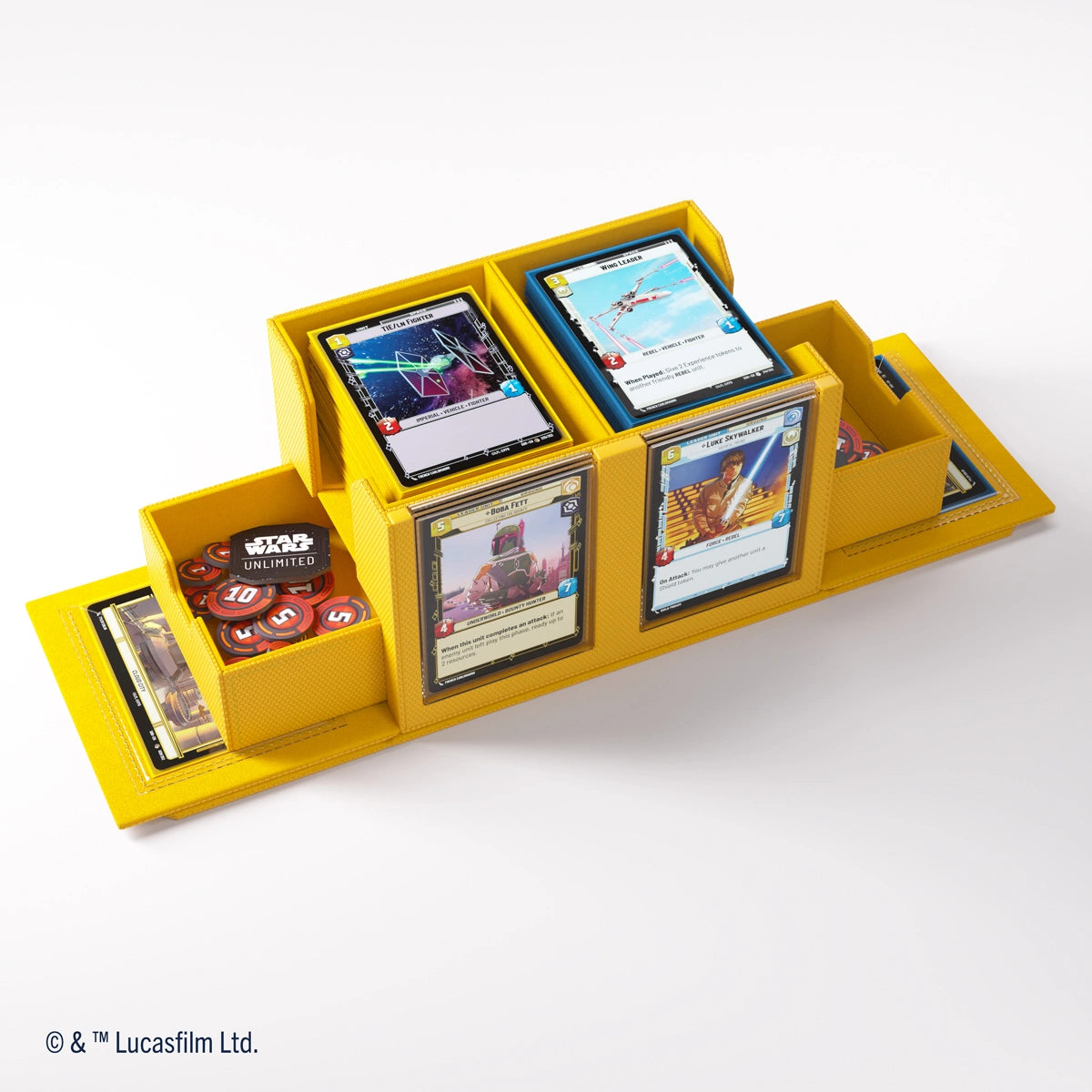 Gamegenic - Star Wars Unlimited Double Deck Pod - Yellow