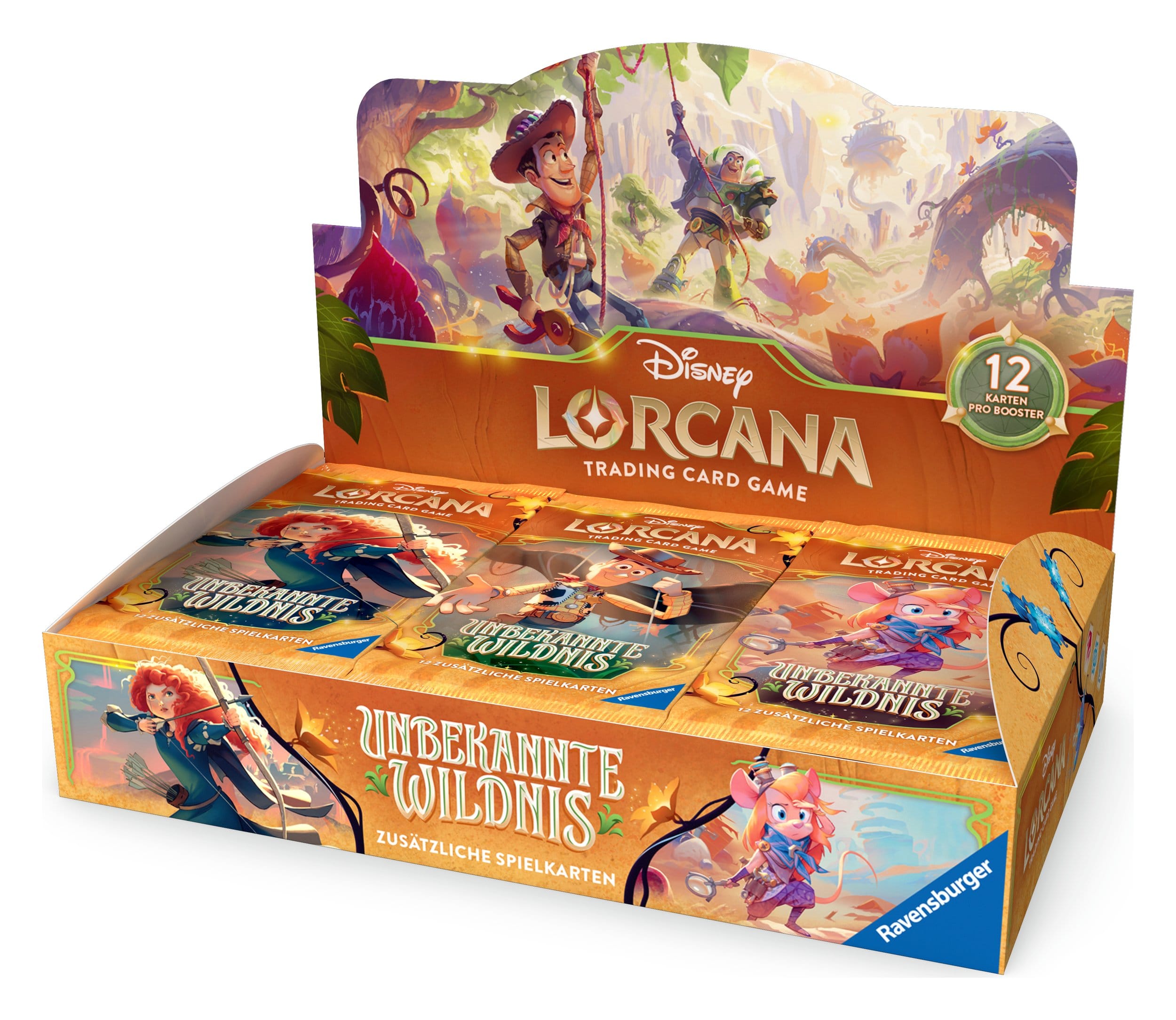 Disney Lorcana TCG "Unbekannte Wildnis" Booster Display (deutsch)