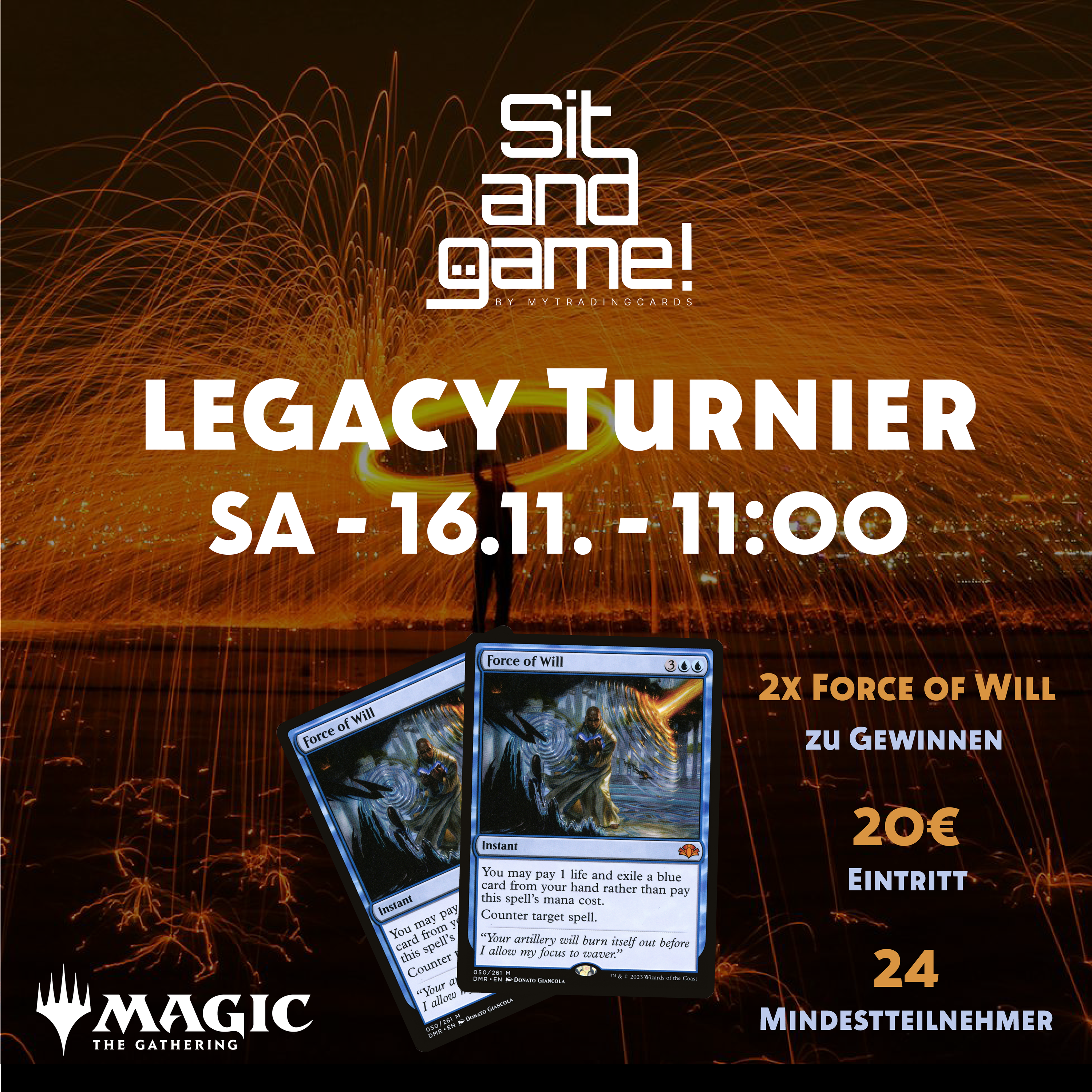 Legacy Turnier + Top 8 Cut 16.11.24