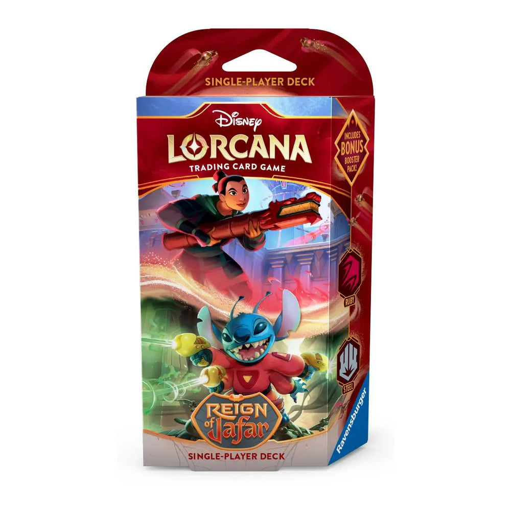 Disney Lorcana TCG "Reign of Jafar" Starterdeck Rubin/Stahl (deutsch)