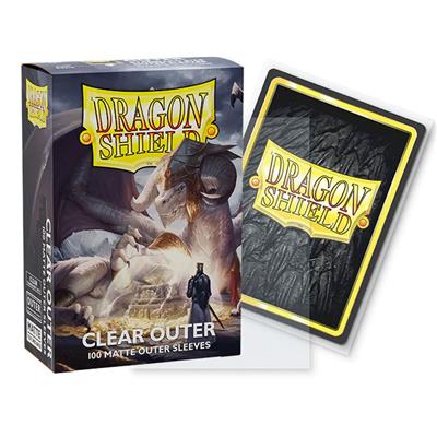 Dragon Shield Standard 100 Matte Clear Outer Sleeves