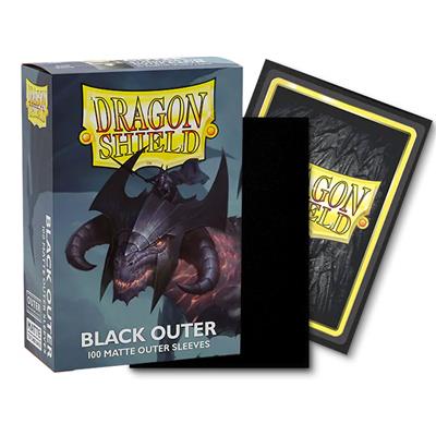 Dragon Shield Standard 100 Matte Black Outer Sleeves