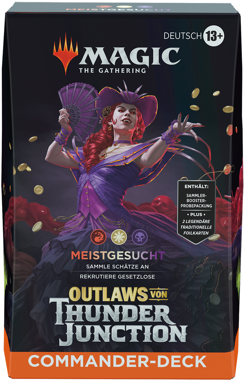 Outlaws von Thunder Junction Commander-Deck - Meistgesucht (deutsch)