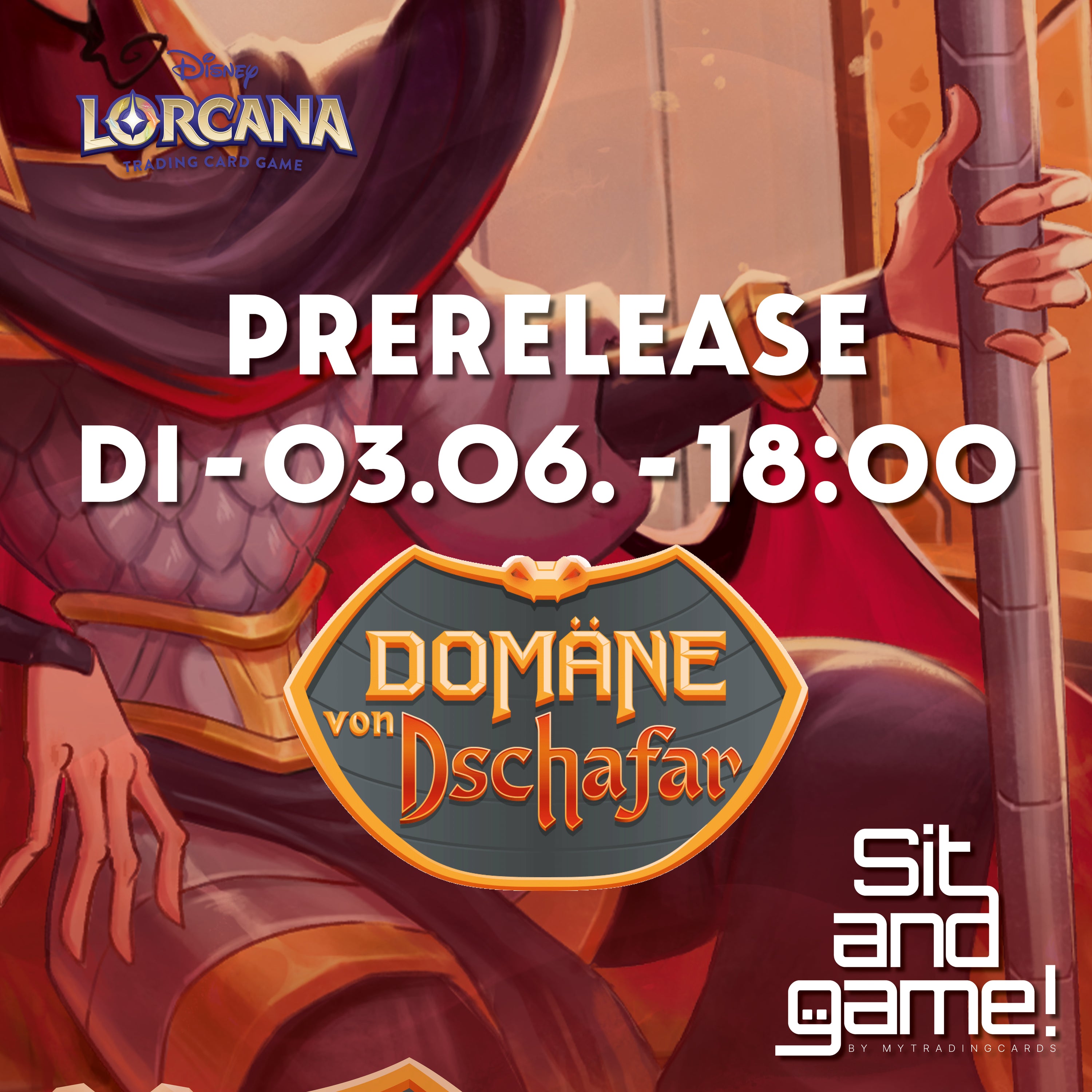 Disney Lorcana "Domäne von Dschafar" Prerelease 03.06.25