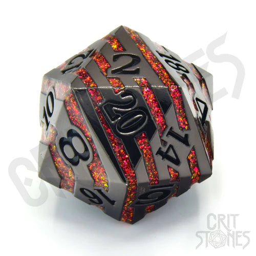 Glassstaff"Pyroblade 33mm Metal D20"