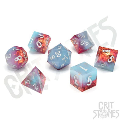 Spring Bliss Sharp Edge Resin RPG Dice Set