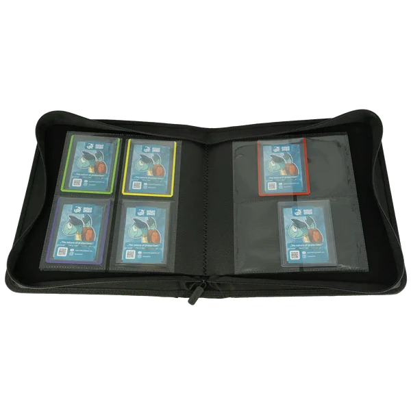 Resiplush 2x2 Toploader Binder – 160 Fächer mit Reißverschluss "Black"