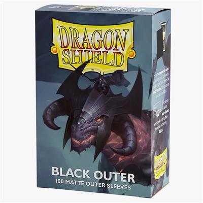 Dragon Shield Standard 100 Matte Black Outer Sleeves