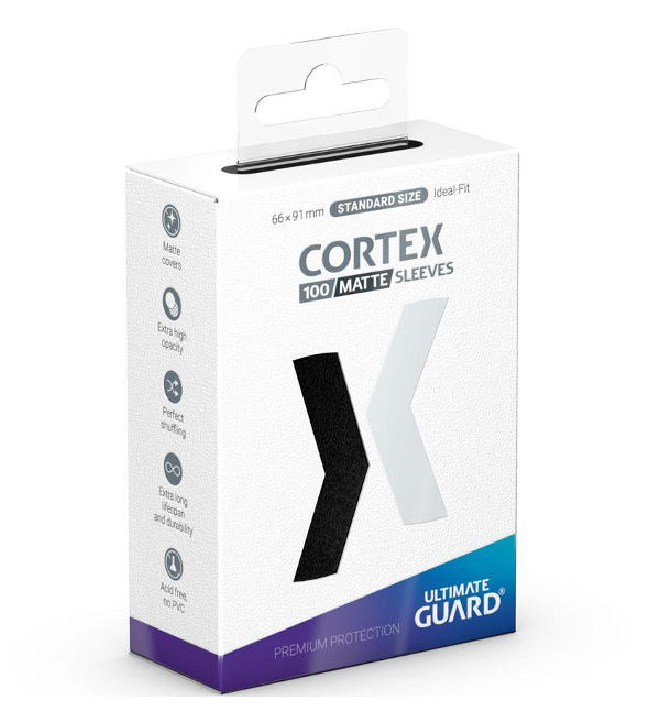 Ultimate Guard Cortex Sleeves Standardgröße Matte Schwarz (100)