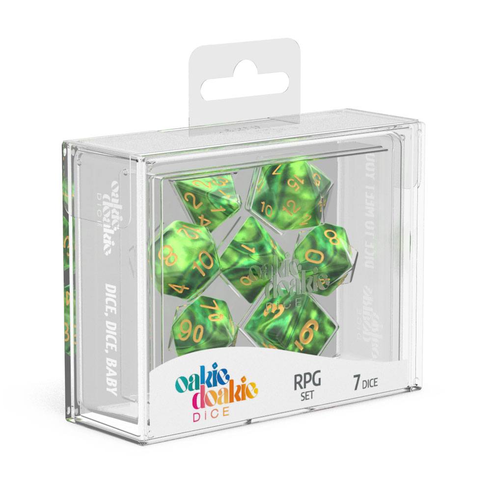 Oakie Doakie Dice Würfel RPG-Set Gemidice - Jungle (7)