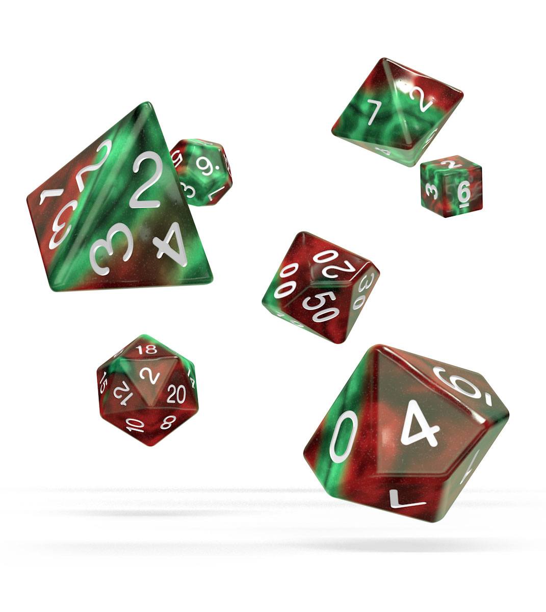 Oakie Doakie Dice Würfel RPG-Set Gemidice - Bloody Jungle (7)