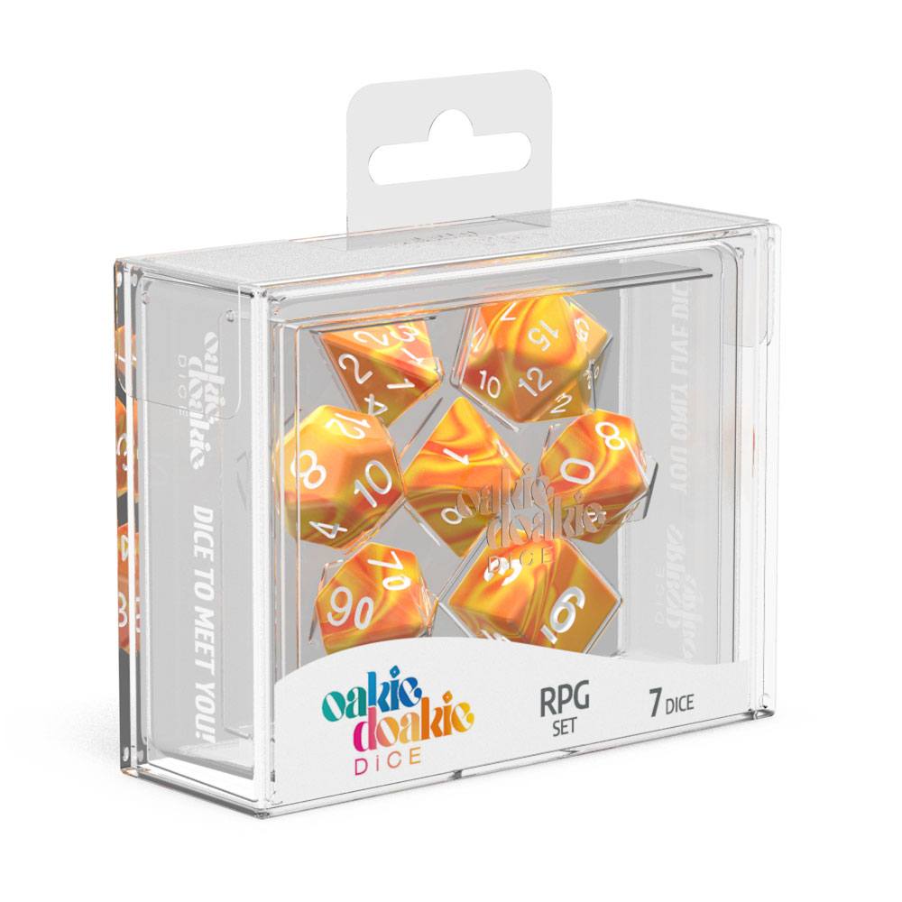 Oakie Doakie Dice Würfel RPG-Set Gemidice - Sunstone (7)