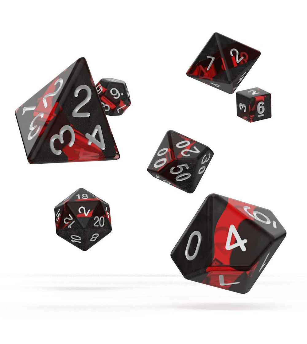 Oakie Doakie Dice Würfel RPG-Set Enclave - Ruby (7)