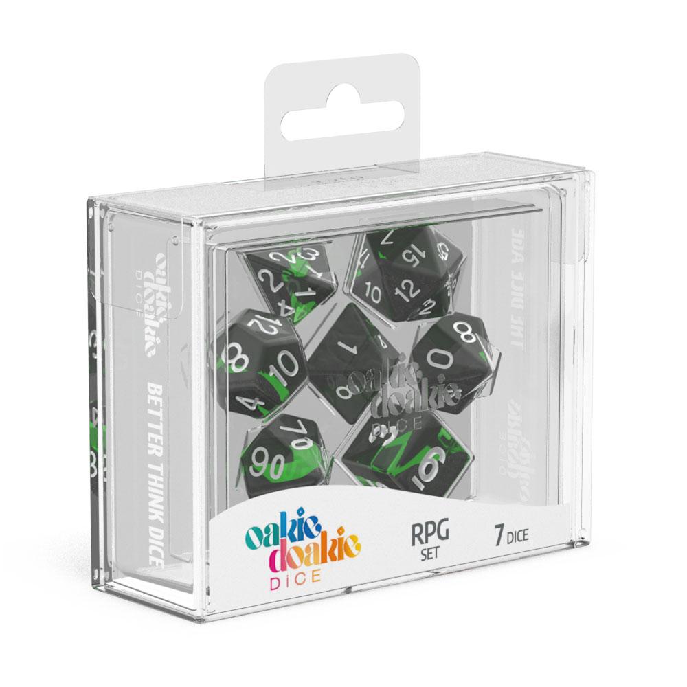 Oakie Doakie Dice Würfel RPG-Set Enclave - Emerald (7)