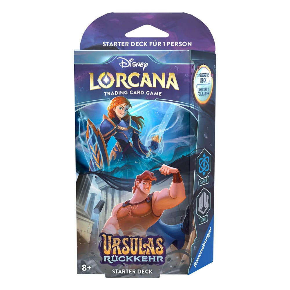 Disney Lorcana TCG Ursulas Rückkehr Starter Deck - Saphir und Stahl (deutsch)